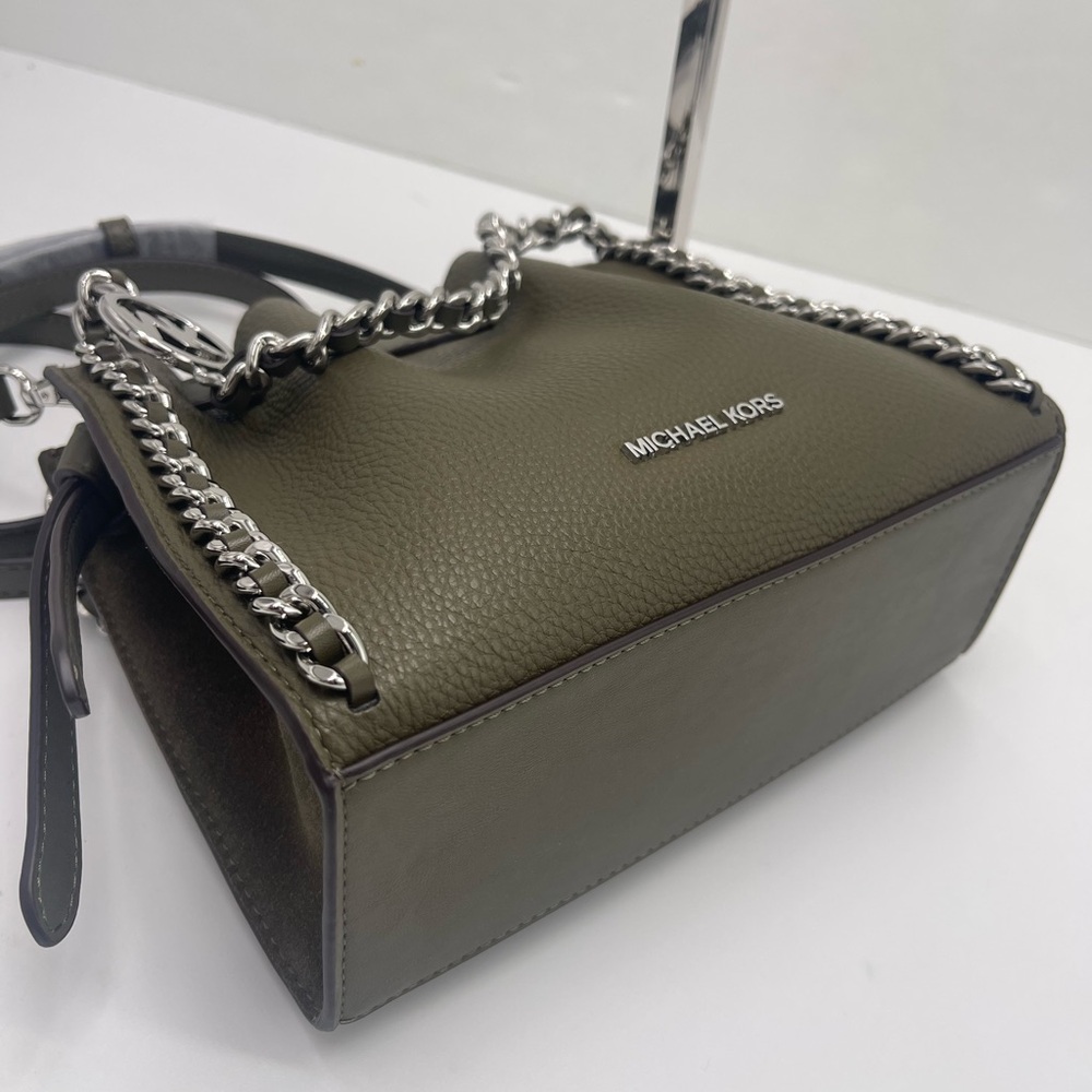MICHAEL KORS Mina Small Chain Convertible Crossbody XBody Bag
Olive Belted Chain - Picture 7 of 16